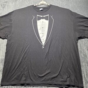 Tuxedo T-Shirt Men's 5XL Black Funny Formal Costume Party Prom Shirt
